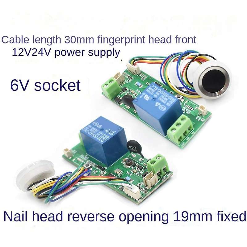 Embedded Finger Reader & Access Board+battery Case 50pcs Finger 12v Or 24v Power Supply Finger Cont