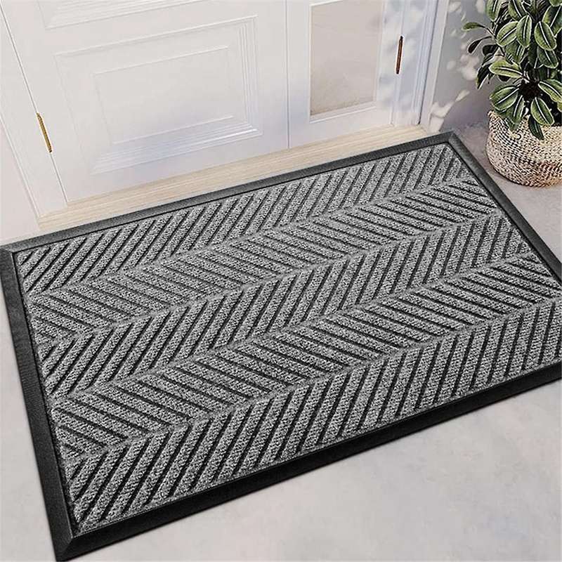Embossed Type Non- Heavy Duty Rubber Barrier Mat Hallway Kitchen Runner Rug Door Mat