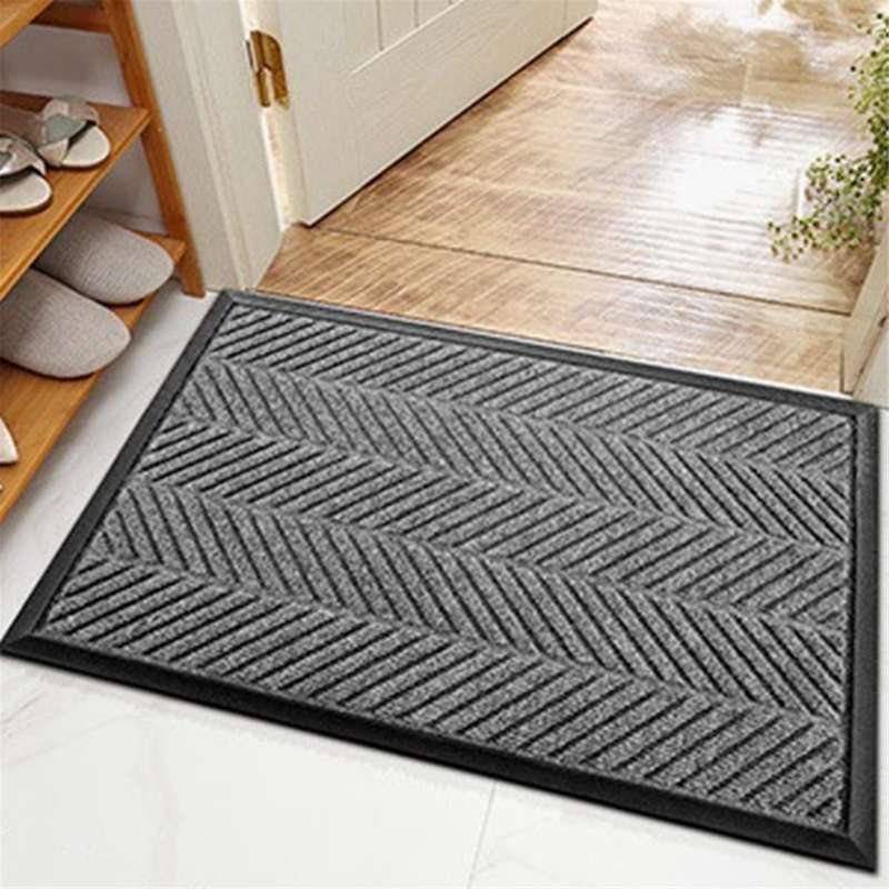 Embossed Type Non- Heavy Duty Rubber Barrier Mat Hallway Kitchen Runner Rug Door Mat