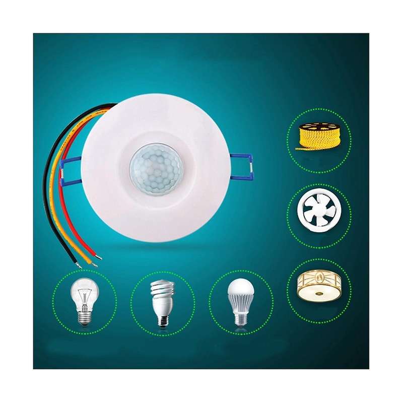 Embedded Human Body Sensor Switch 220v Three-wire Household Led Lights Fan Multifunction Delayed Ti