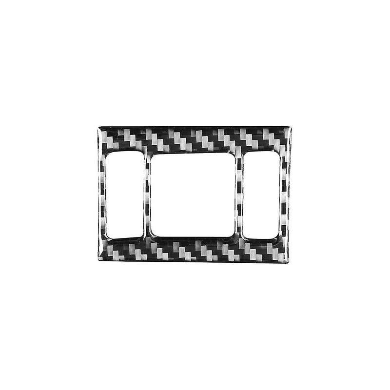 Emergency Flash Button Cover Trim Frame Sticker Decoration Carbon Fiber for Q5 2018-2023 Interior A