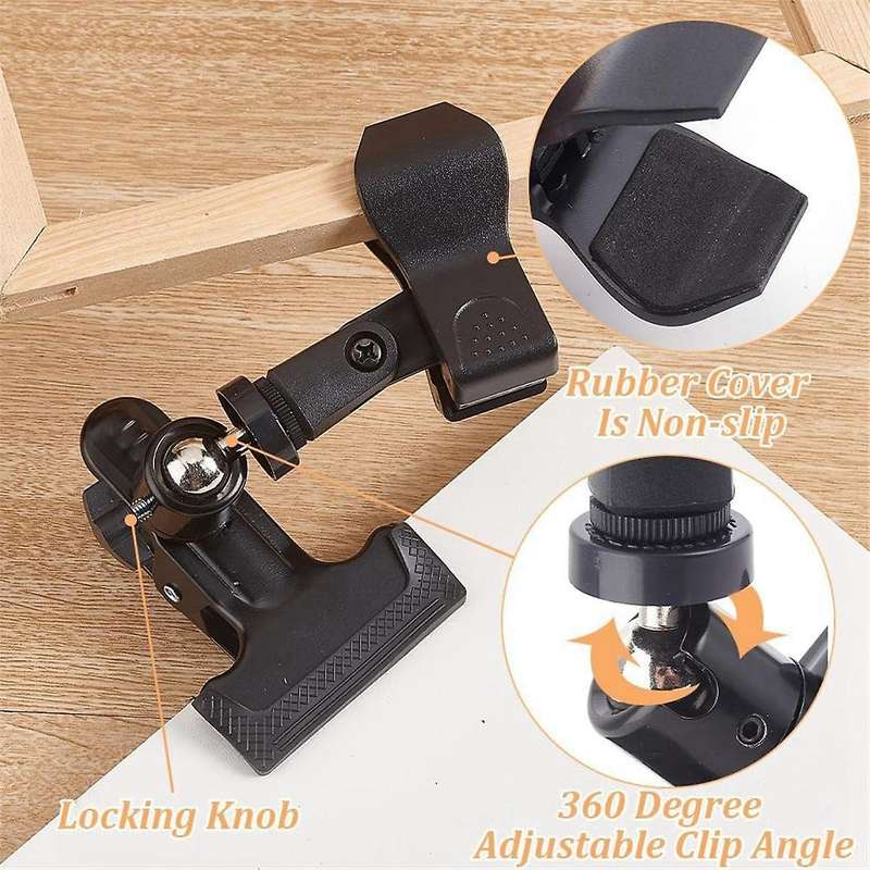Embroidery Hoop Stand Metal Clip Stand Adjustable Rotating Embroidery Stand Embroidery Table Clip Pl