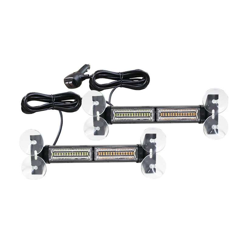 Emergency Strobe Traffic Advisory Light Bar, Dashboard Warning Flasher, Construction Vehicle Windshi