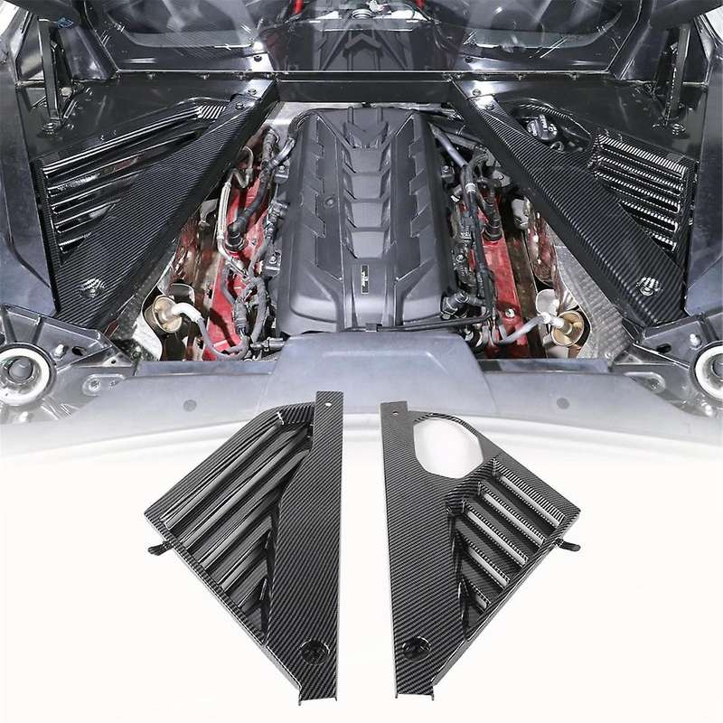 Engine Bay Panel Cover for C8 2020-2023 Rear Engine Case Cover Guards Accessories,Carbon Fiber