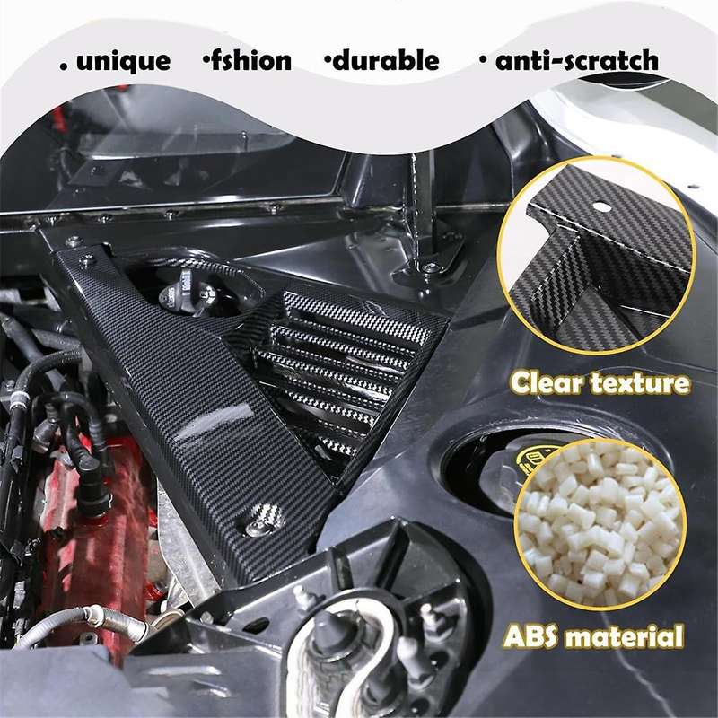 Engine Bay Panel Cover for C8 2020-2023 Rear Engine Case Cover Guards Accessories,Carbon Fiber