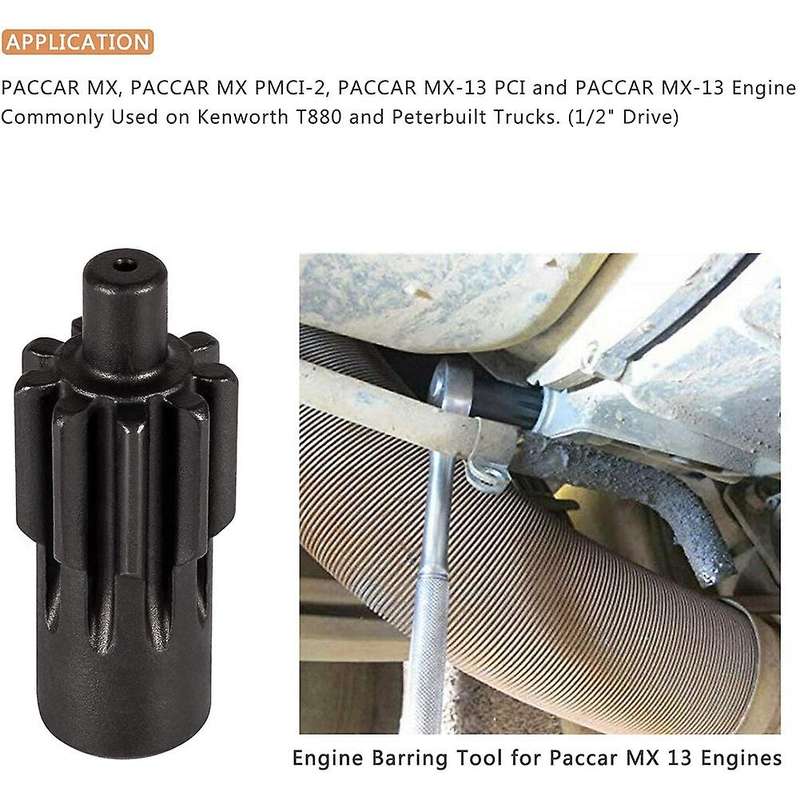 Engine Barring Tool Mx 13 Engines for Paccar Kenworth T880 Truck and Peterbilt Replaces 1453158pe 1