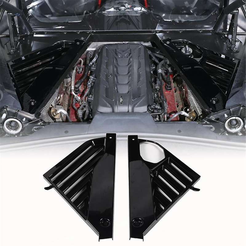 Engine Bay Panel Cover for C8 2020-2023 Rear Engine Case Cover Guards Accessories,Black