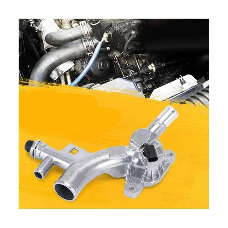 Engine Coolant Housing Water Outlet Aluminum with Hose for Cruze, , and 1.4l - 25193922, 13251447
