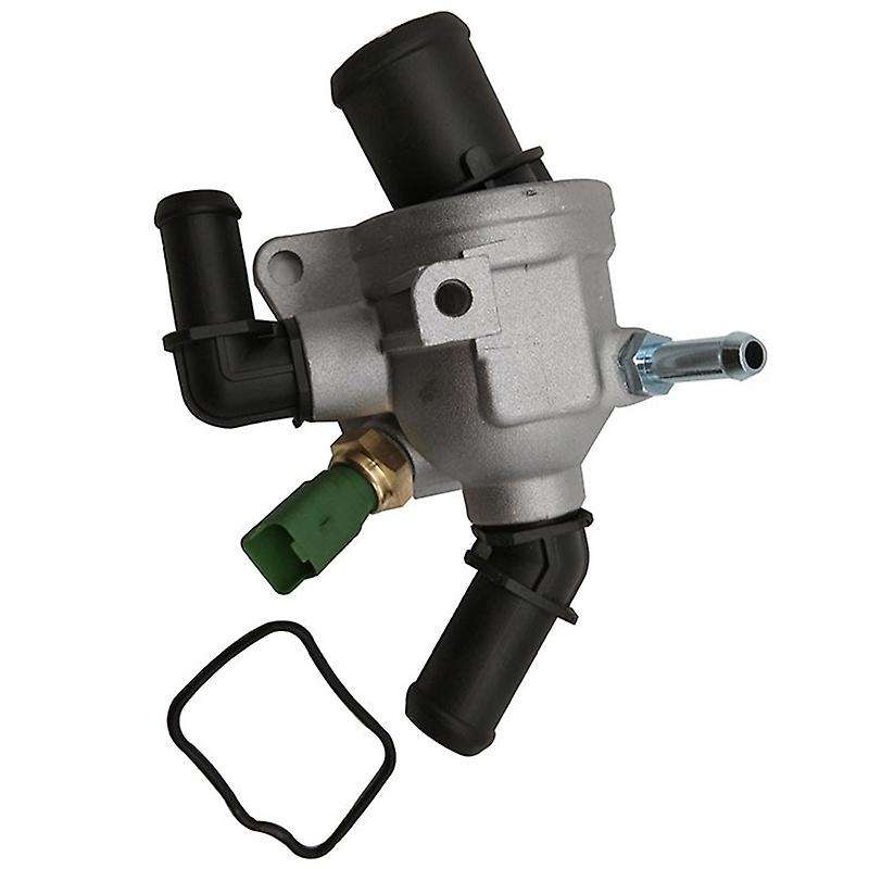 Engine Coolant Water Outlet Thermostat with Housing Assembly for Opel H Astravan MK5 D MK3