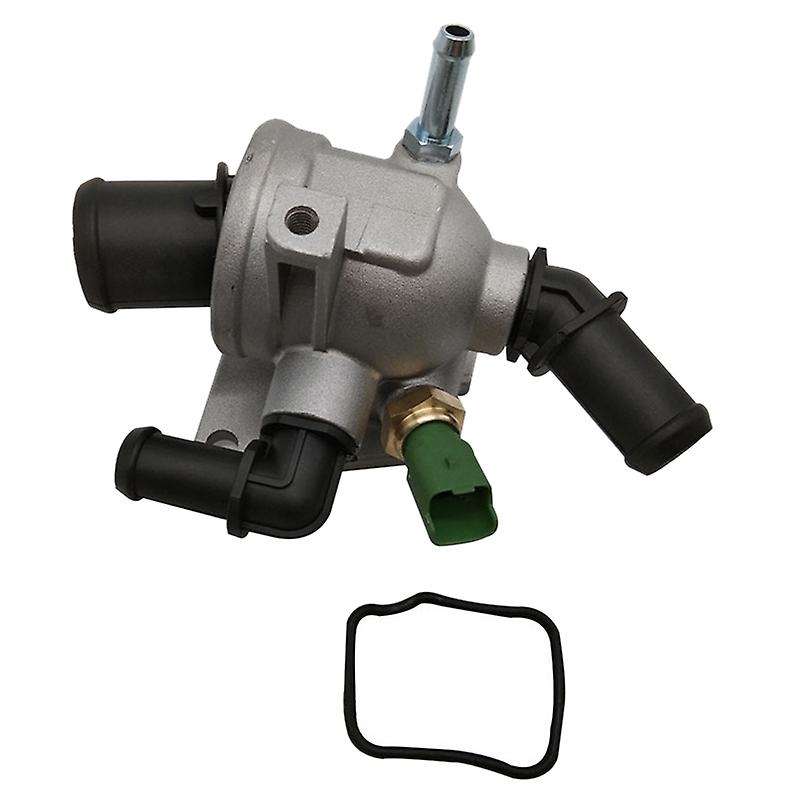 Engine Coolant Water Outlet Thermostat with Housing Assembly for Opel H Astravan MK5 D MK3