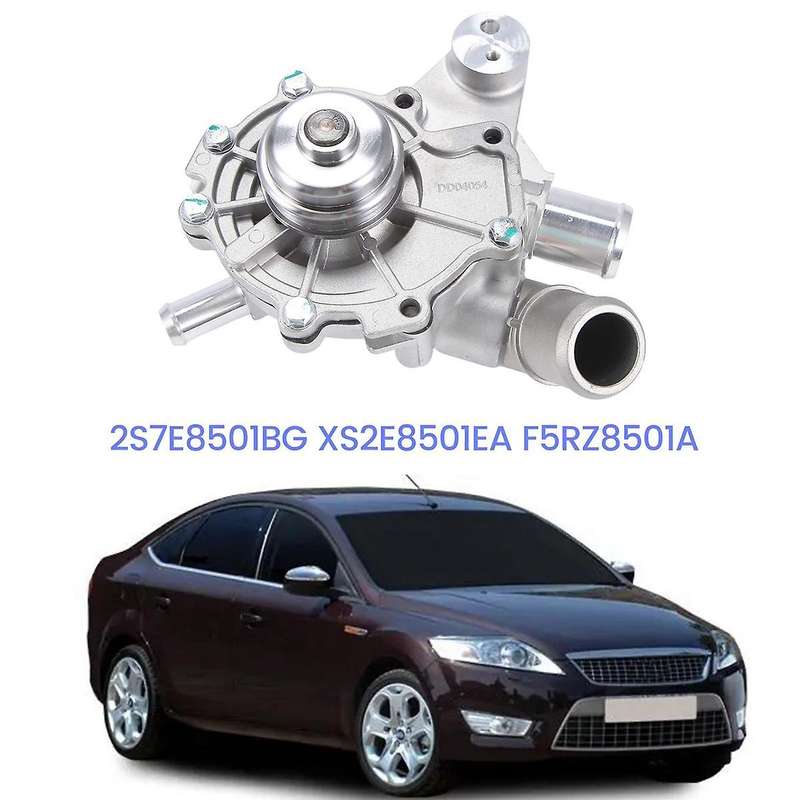 Engine Cooling System Water Pump with Housing & Hose for Mondeo 2004-2007 2.5L 2S7E8501BG XS2E8501EA