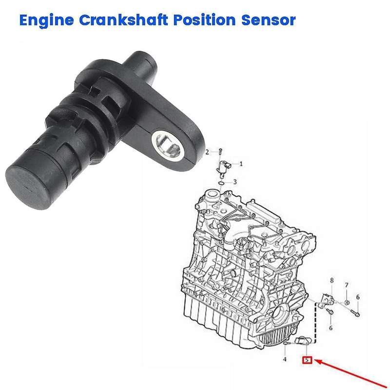 Engine Crankshaft Angle Sensor 31303937 for S60 XC60 XC70 2.5L 2013-2016 0261210338 Crankshaft Posit