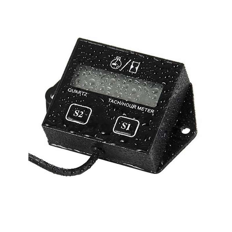 Engine Digital Display Tach Hour Meter Gauge Inductive Speedometer Car Stroke Tachometer Motorcycle