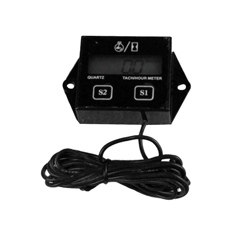 Engine Digital Display Tach Hour Meter Gauge Inductive Speedometer Car Stroke Tachometer Motorcycle