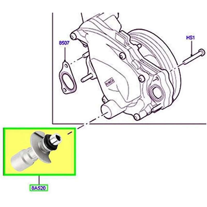 Engine Inlet Connector Aluminum for Land Sport LR4 Water Hose Fitting LR028136 LR011997