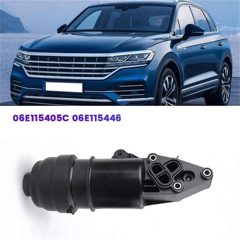 Engine Oil Filter Housing Adapter 06E115405C for A4 A5 A6 A8 Q5 10-18 Oil Radiator Filter Base 06E1
