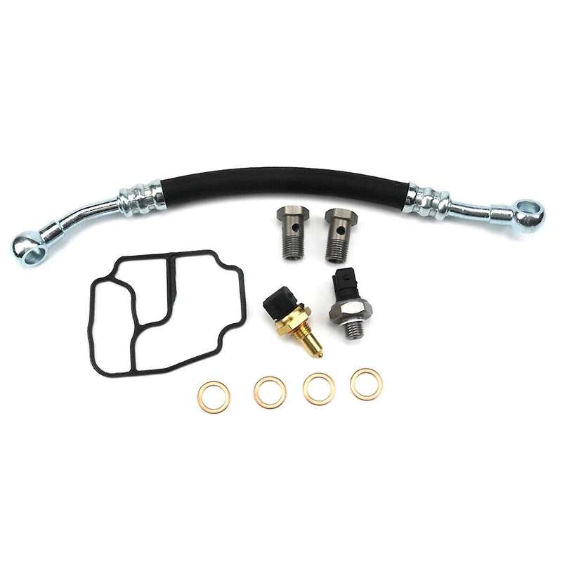 Engine Oil Hose Engine Oil Filter Housing Gasket Kit 11361705532 for E46 E39 E53 E85 325Ci 530i X5 Z