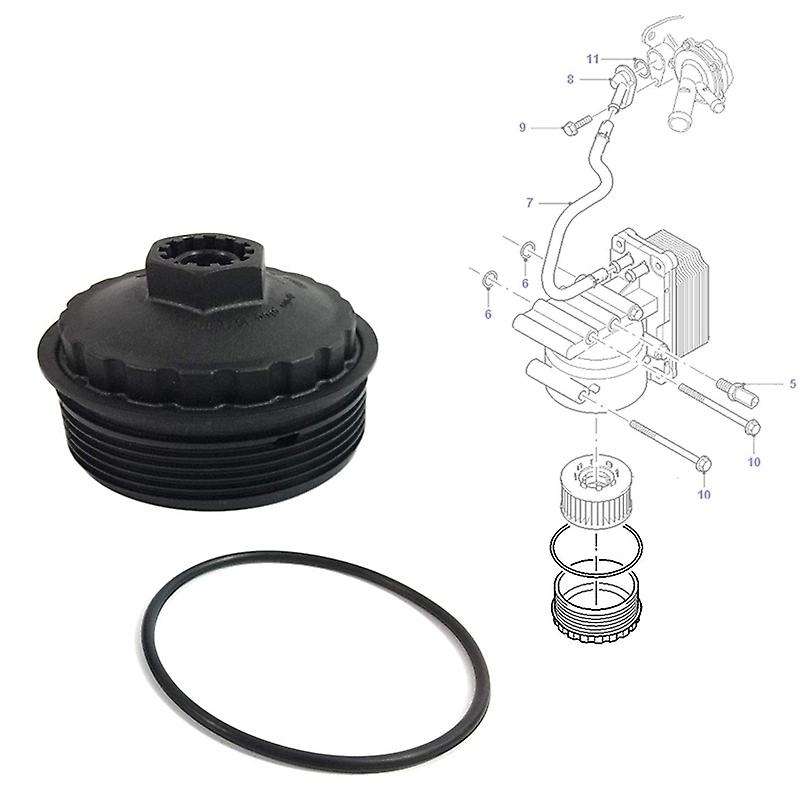 Engine Oil Filter with Housing Cap Kit for TRANSIT MK6 for MONDEO MK3 1088179 XS7Q6744AA Auto Replac