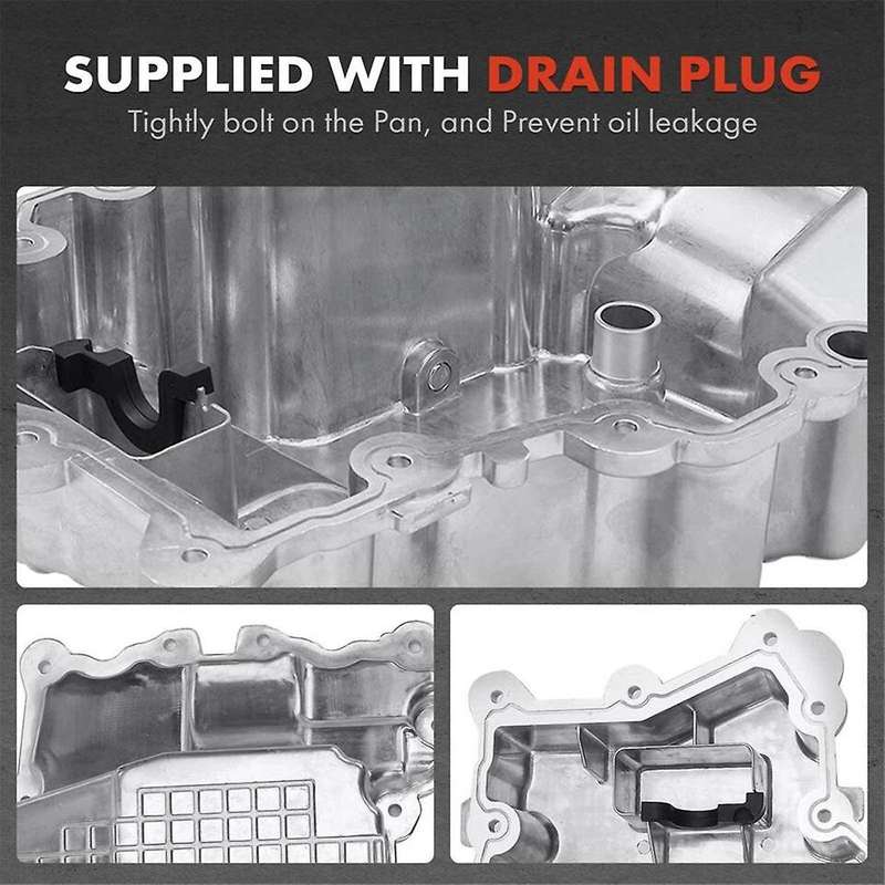 Engine Oil Pan with Bolt for 2.7T/3.0T Edge Taurus 2015-2018 for MKZ , FT4E6675DC , FT4Z-6675-A
