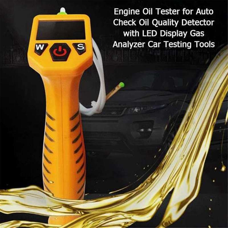 Engine Oil Tester for Auto Check Oil Quality Detector with Led Display Gas Analyzer Car Testing Tool