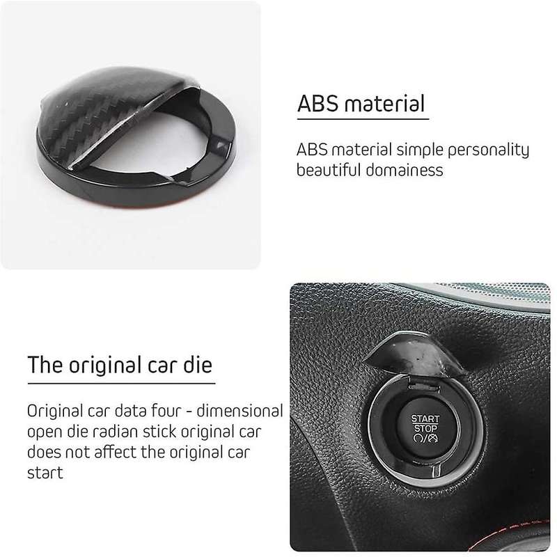 Engine Start Stop Button Center Console Switch Cover Trim for 2015-2019 Accessories