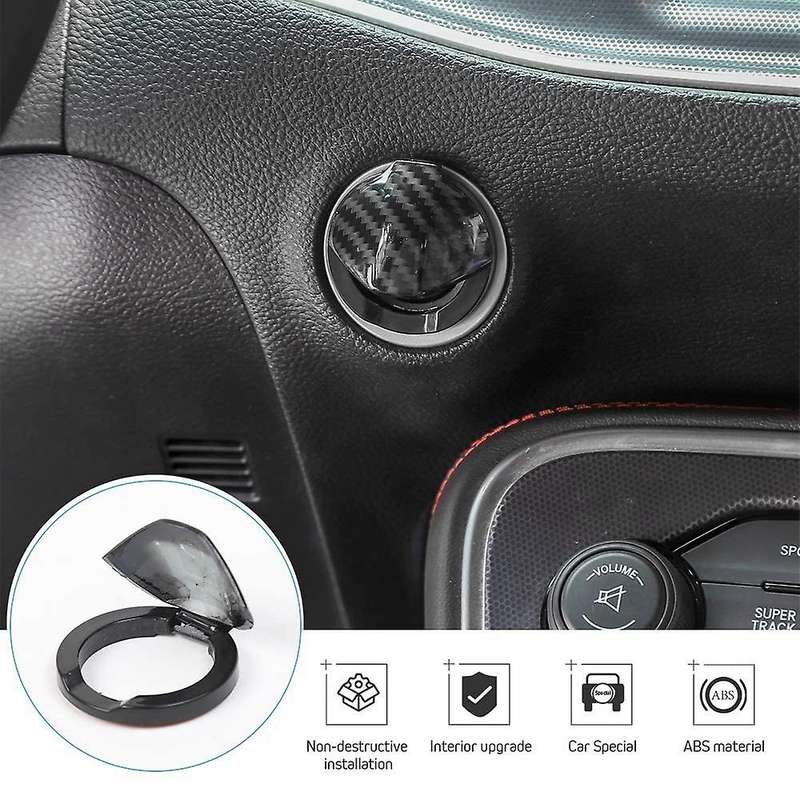 Engine Start Stop Button Center Console Switch Cover Trim for 2015-2019 Accessories
