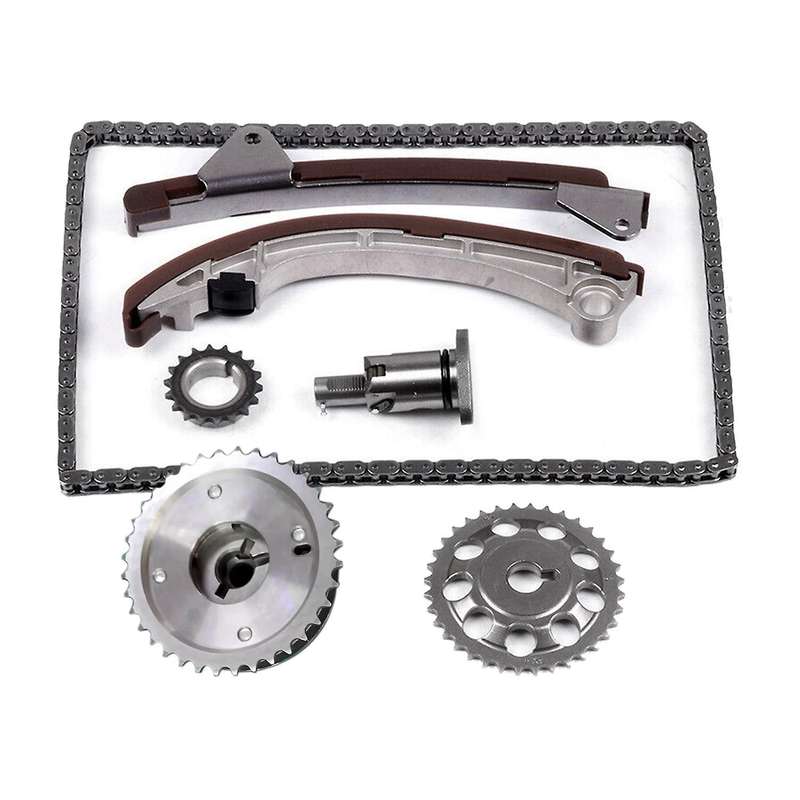 Engine Timing Chain Kit for 2000-2008 3zz-fe 1zz-fe Tensioner Guide Rail Crank Cam