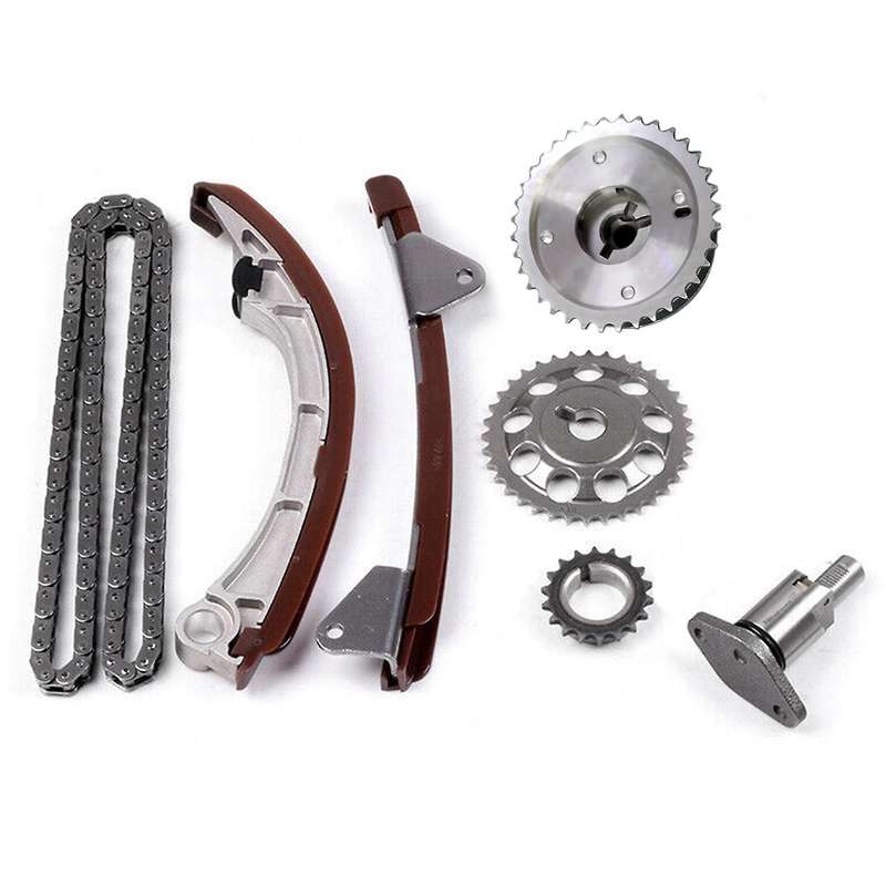 Engine Timing Chain Kit for 2000-2008 3zz-fe 1zz-fe Tensioner Guide Rail Crank Cam