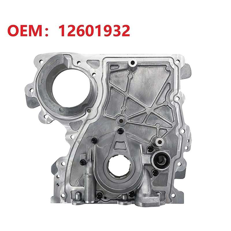 Engine Timing Chain Cover with Oil Pump 12601932 12628565 For