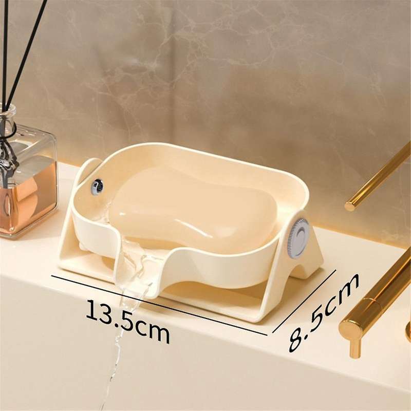 Enhanced Drainage Soap Dish, Adjustable Angle Soap Holder, Keep Soap Dry, Bar Soap Holder for Sink,