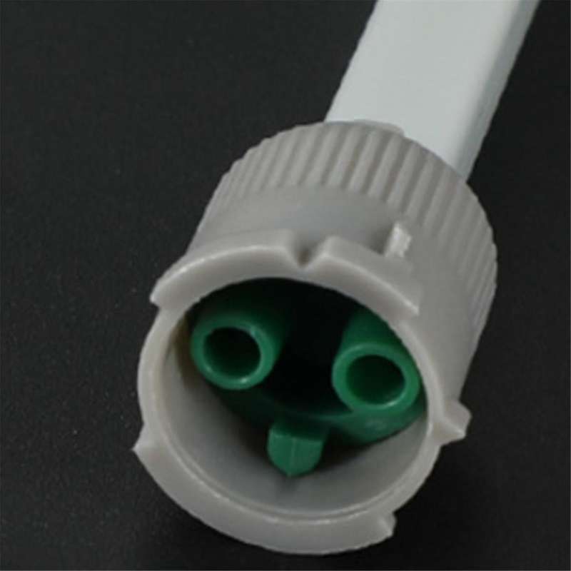 Epoxy Adhesive Mixing Nozzle Head Resin Mixer Adhesive Applicator Dispenser Mixer Stir Spiral Hose(