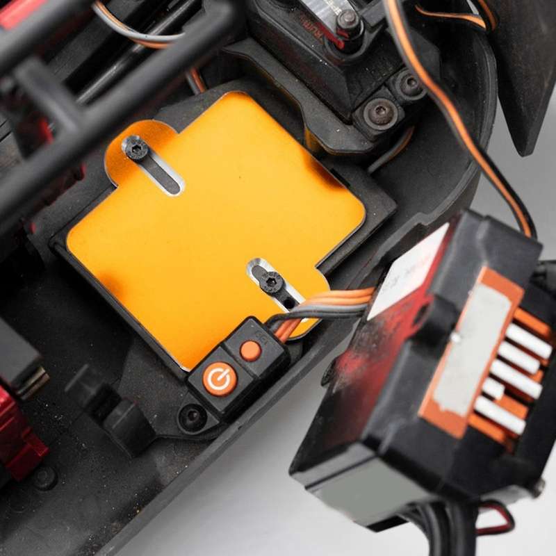 ESC Mount Plate for 1/8 ARRMA 1/7 1/8 Truck Upgrade Parts Accessories Orange