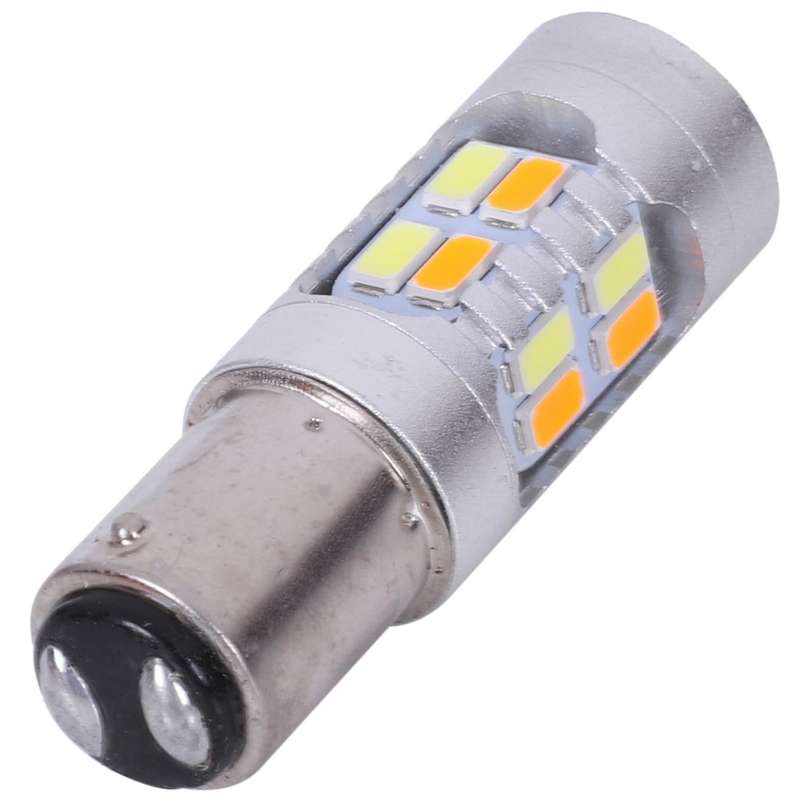 Error Free White/Amber 1157 Led Drl Switchback Turn Signal Parking Light Bulbs