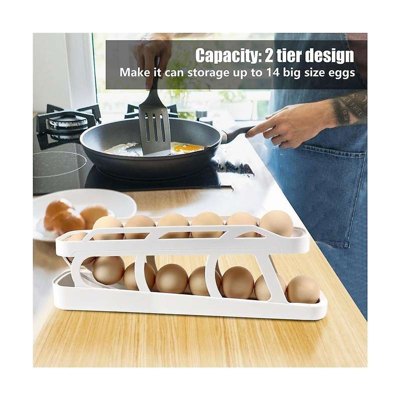 Escalator Refrigerator Egg Dispenser Refrigerator Egg Dispenser Automatically Rolling Egg Storage C