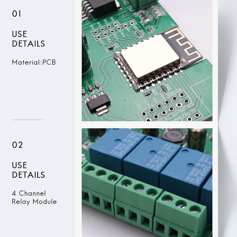 Esp8266 Wireless Wifi 4 Channel Relay Module Wifi Development Board
