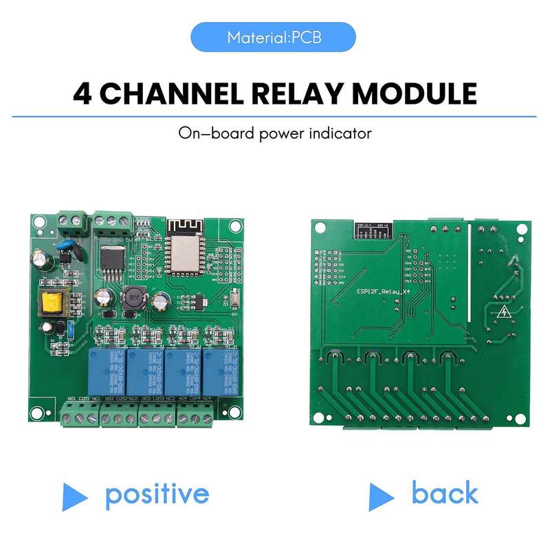 Esp8266 Wireless Wifi 4 Channel Relay Module Wifi Development Board