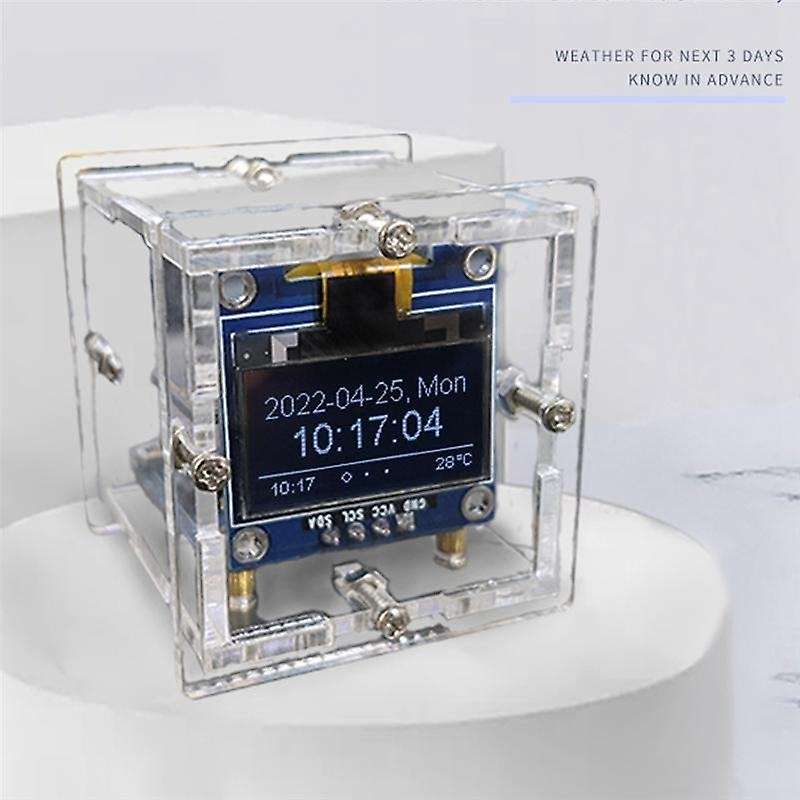 ESP8266 DIY Electronic Kit Mini Clock OLED Display Connect