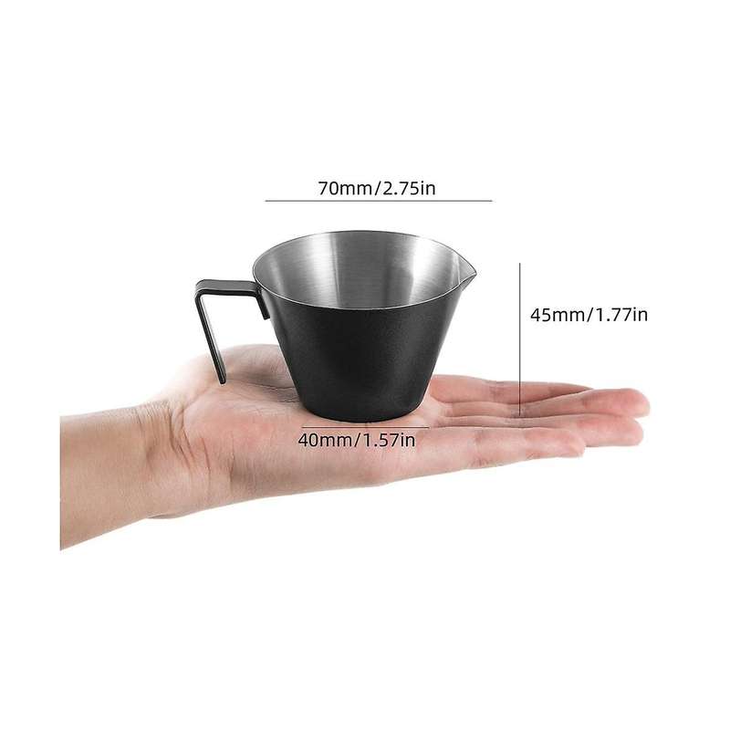 Espresso Cup with Handle Ounce Espresso Cup Stainless Steel Espresso Cup for Coffee Carafe Milk Esp
