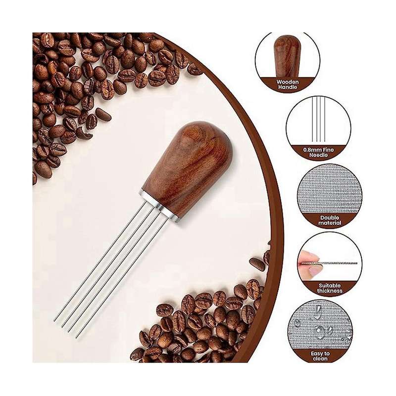 Espresso Coffee Stirrer, Professional Coffee Tool for Espresso Dispensing, with 51mm Filter, Handle