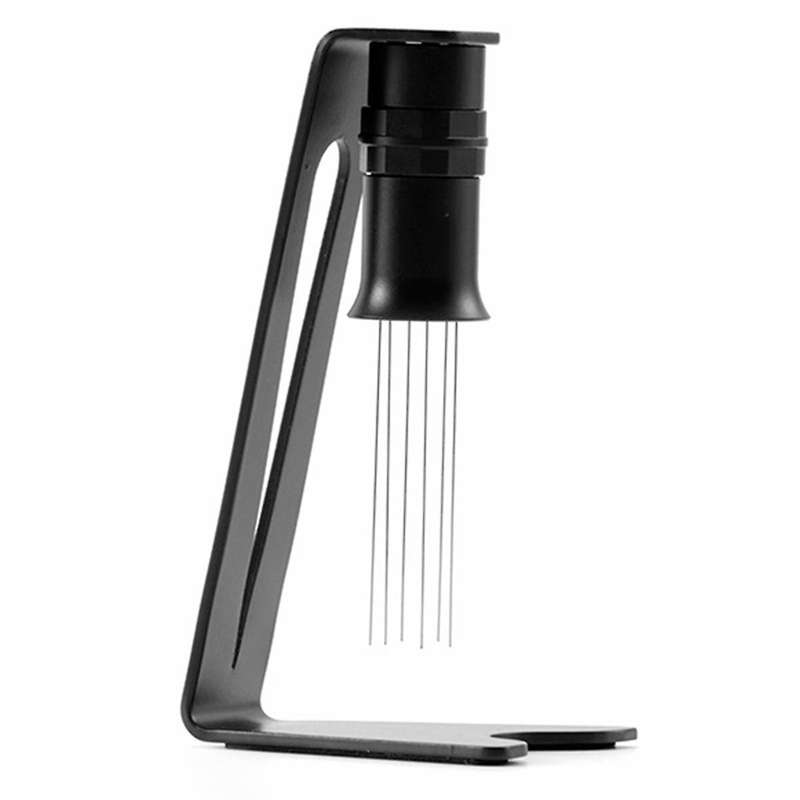 Espresso Needle Distributor - Magnetic Metal Stirrer Tool for Coffee - Black Coffee Distributor for
