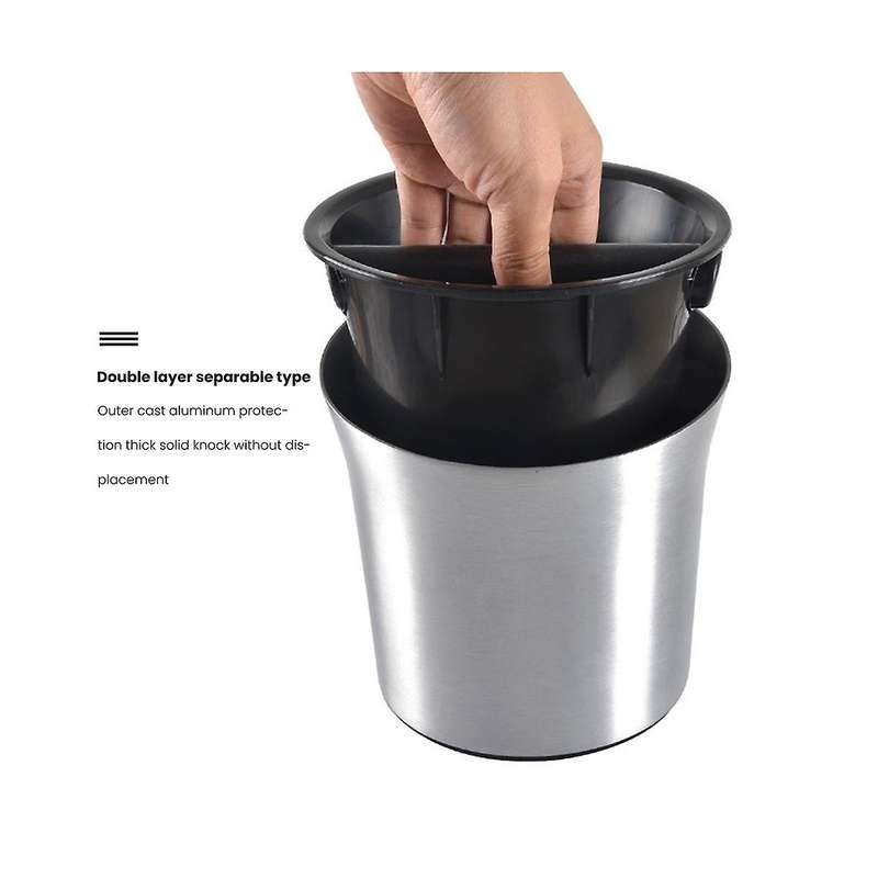 Espresso Knock Box Shock-absorbent Durable Barista Style Knock Box with Removable Knock Bar and Non