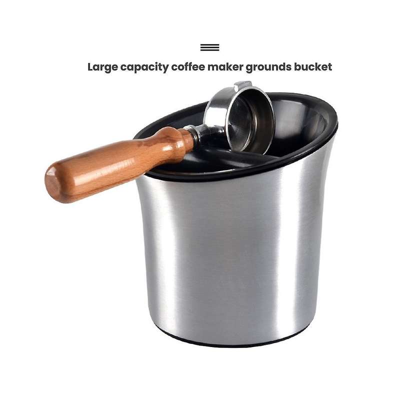 Espresso Knock Box Shock-absorbent Durable Barista Style Knock Box with Removable Knock Bar and Non