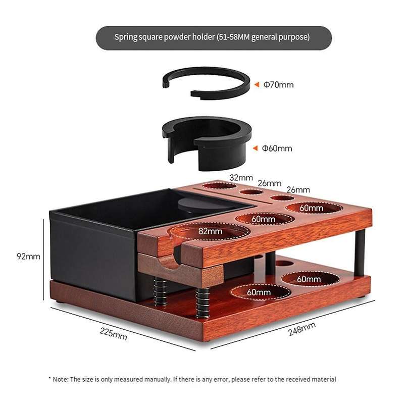 Espresso Knock Box for 51 54 58mm Espresso Accessories, Detachable Espresso Organizer Box,Espresso T