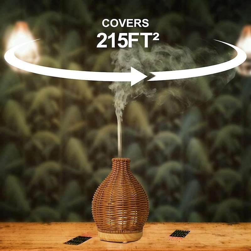 Essential Oil Diffuser Rattan Aroma Mist Humidifiers for Home