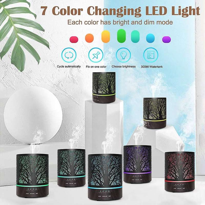 Essential Oil Diffuser Aroma Humidifier 300Ml Ultrasonic Air Water Vaporizer for Large Room Electric