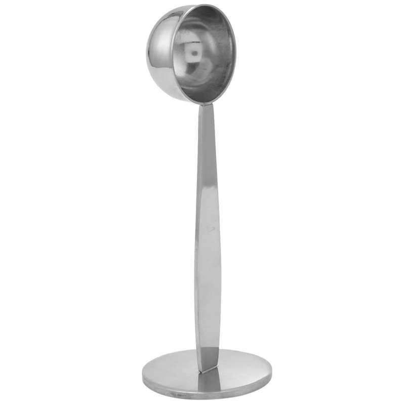 Espresso Stand Coffee Measure Tamper Spoon Stainless Steel Coffee & Tea Tools Measuring Tamping Scoo