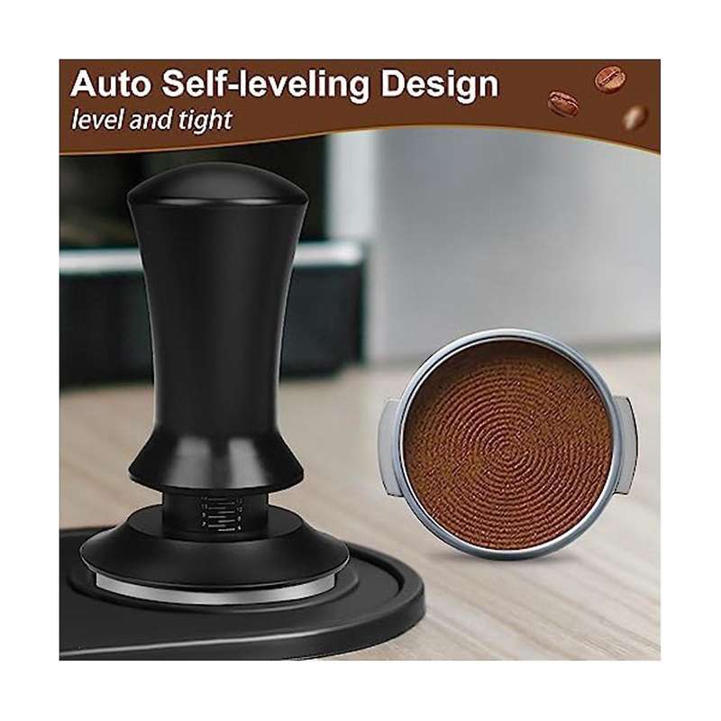 Espresso Tamper Coffee Tamp 53mm, Spring-loaded Constant Pressure Espresso Tamper Set,for Barista Co