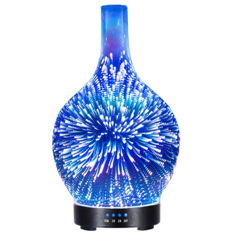 Essential Oil Diffuser,Glass Vase Aromatherapy Essential Oil Diffuser Changing Shut-Off Mist Humidif