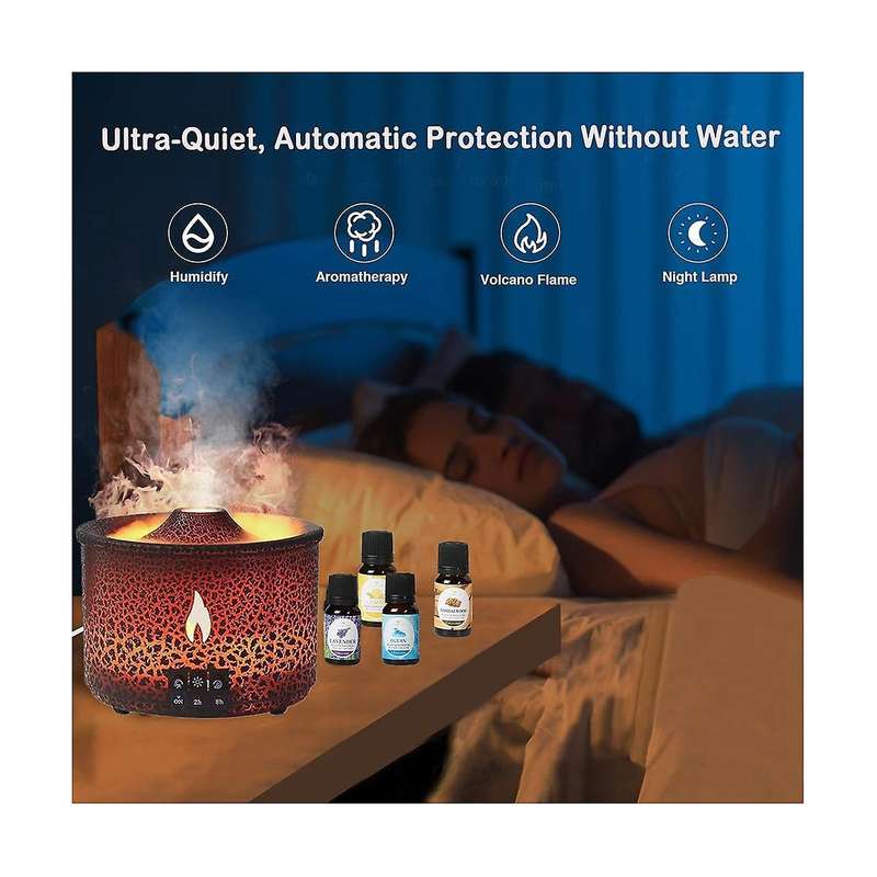 Essential Oil for Volcano Diffusers 360ml Unique Flame and for Volcano 2 Mist Mode Humidifiers Us P