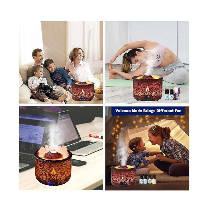 Essential Oil for Volcano Diffusers 360ml Unique Flame and for Volcano 2 Mist Mode Humidifiers Us P